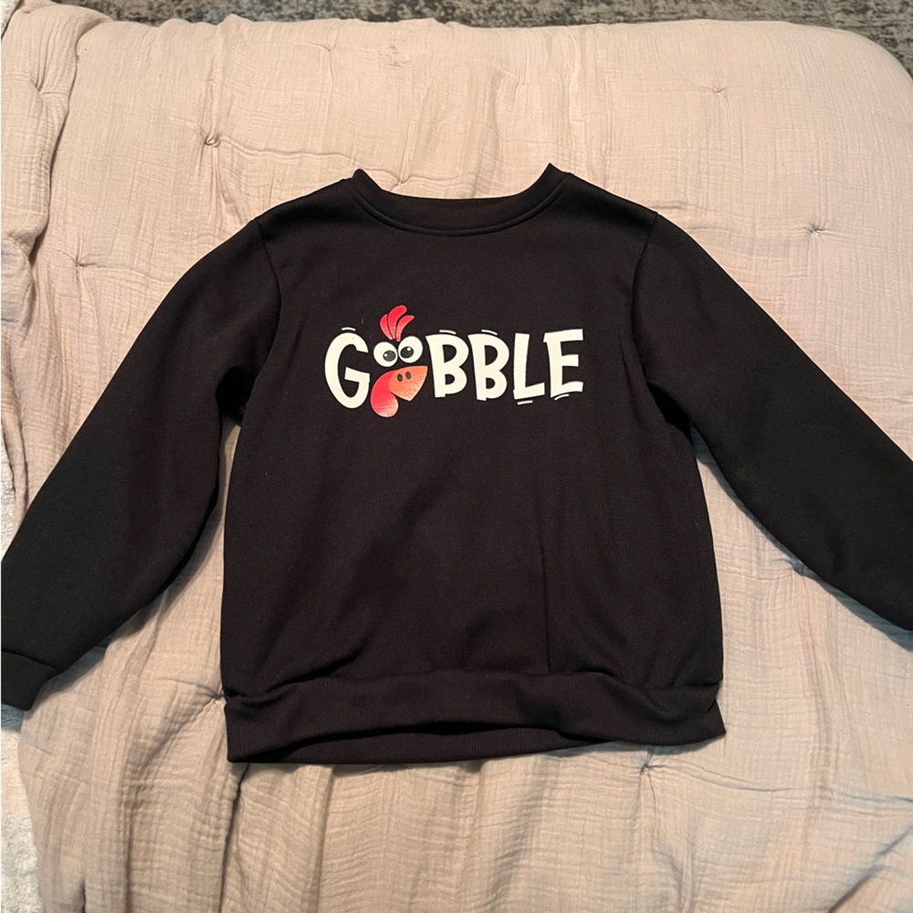 Thanksgiving crew neck sweatshirt for kids